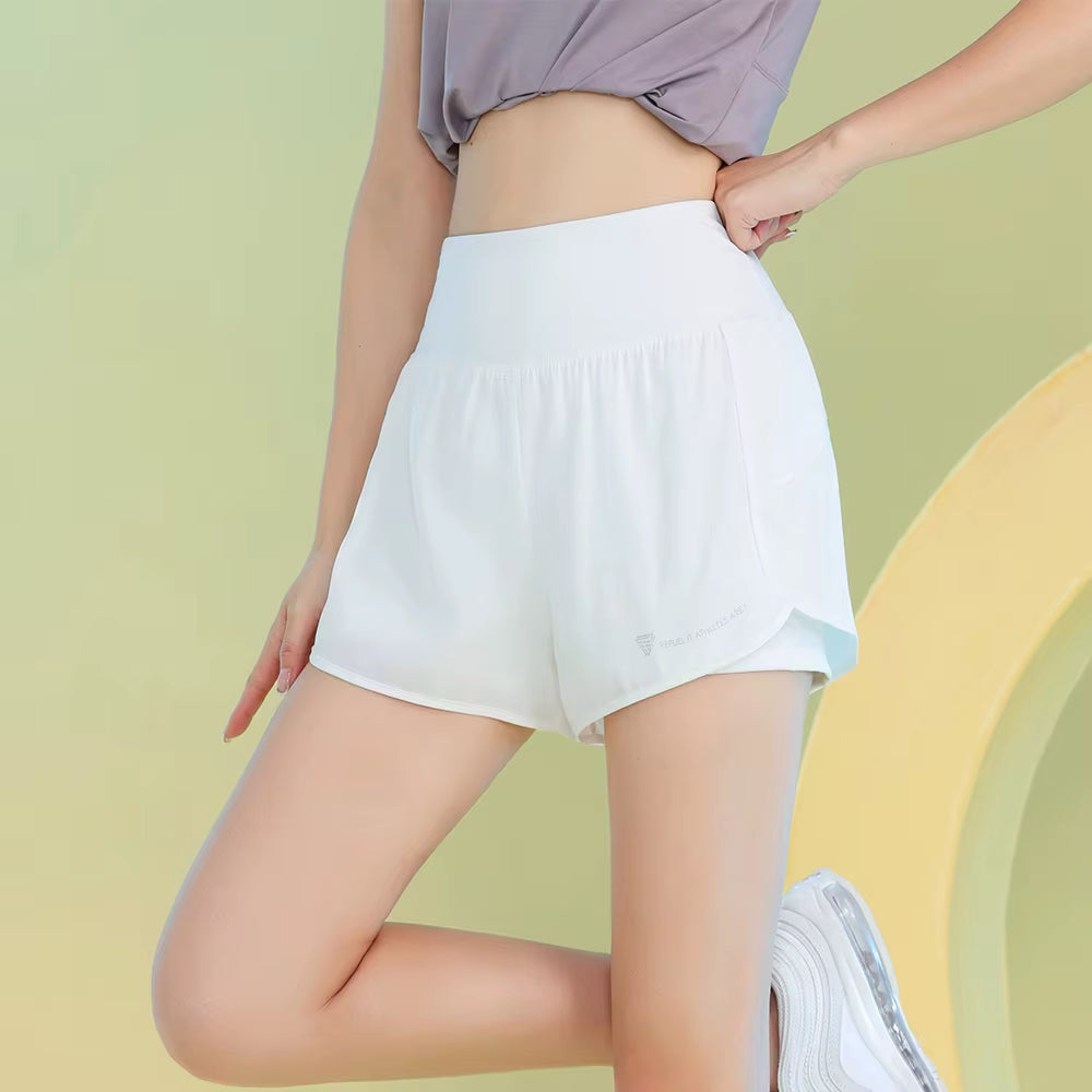 Yoga Shorts for Women Lightweight Gym Cycling Workout Shorts with Pocket Breathable Running Sweatpants Athletic Clothes