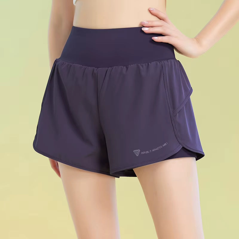 Yoga Shorts for Women Lightweight Gym Cycling Workout Shorts with Pocket Breathable Running Sweatpants Athletic Clothes