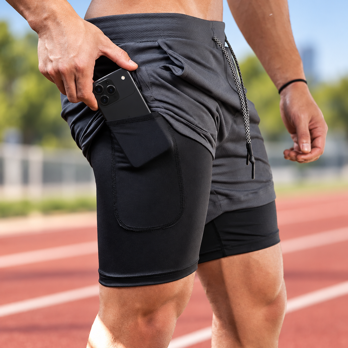 Avenor Men's 2-in-1 Running Shorts