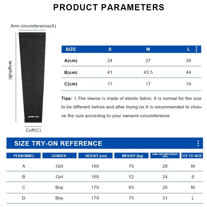 Ice Silk Sleeves Cycling Arm Sleeves Sun Protection Quick Dry Summer Outdoor Sports Running Basketball Cool Bicycle Arm Sleeves
