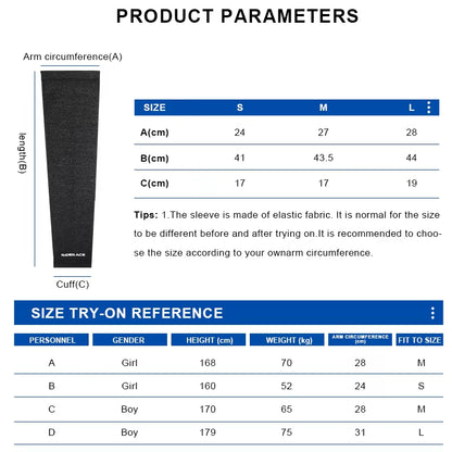 Ice Silk Sleeves Cycling Arm Sleeves Sun Protection Quick Dry Summer Outdoor Sports Running Basketball Cool Bicycle Arm Sleeves