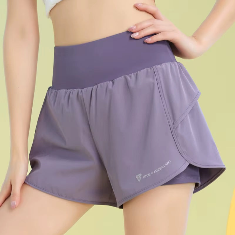Yoga Shorts for Women Lightweight Gym Cycling Workout Shorts with Pocket Breathable Running Sweatpants Athletic Clothes